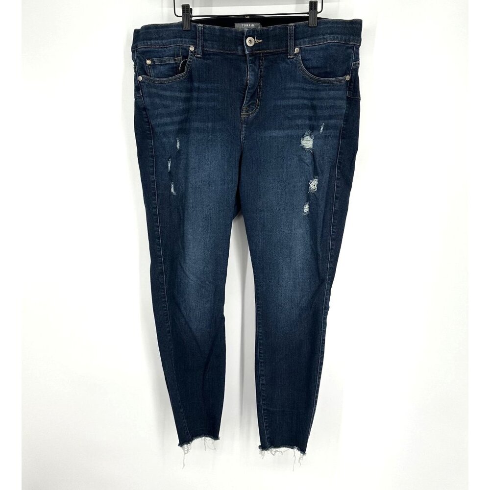 Torrid Bombshell Skinny Size 20R Distressed Premium Stretch